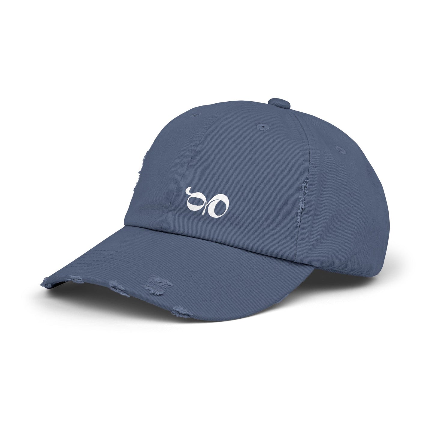 Blue GBOS Logo Unisex Distressed Cap - GBOS Productions