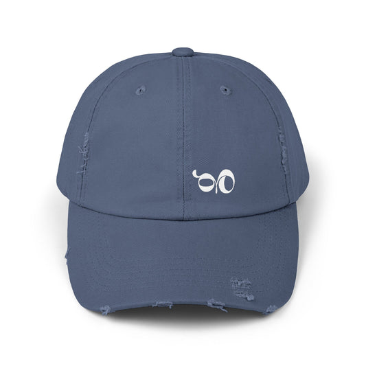 Blue GBOS Logo Unisex Distressed Cap - GBOS Productions